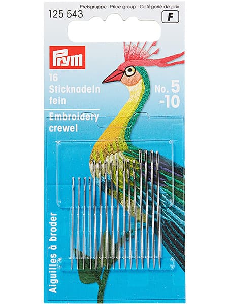 Иглы для вышивания гладью №5-10 16шт undefined