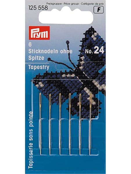 Иглы для вышивания крестом со скругленным острием №24 6шт undefined