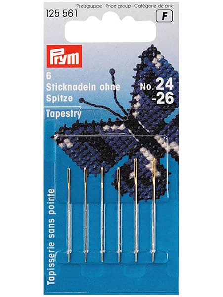 Иглы для вышивания крестом со скругленным острием №24-26 6шт undefined