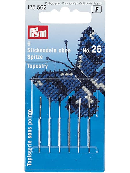 Иглы для вышивания крестом со скругленным острием №26 6шт undefined