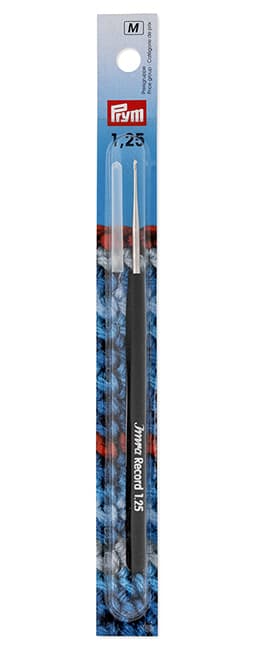 Крючок для вязания 1.25 мм стальной с защитным колпачком и мягкой ручкой "Imra Record" undefined