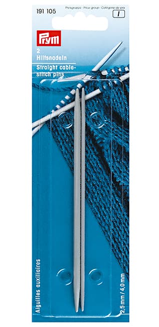 Дополнительные спицы для вязания кос (алюм.) 2,5/4мм undefined