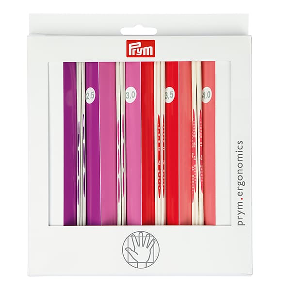 Набор чулочных эргономичных спиц Prym Ergonomics 20см/2,5-4,0мм (4х5шт) undefined