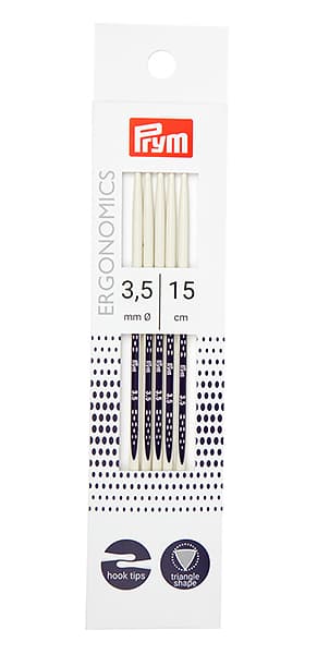 Спицы чулочные эргономичные Prym Ergonomics 15см/3,5мм (5шт) undefined