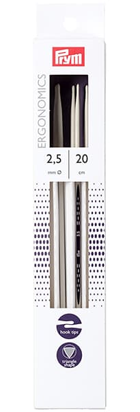 Спицы чулочные эргономичные Prym Ergonomics 20см/2,5мм (5шт) undefined