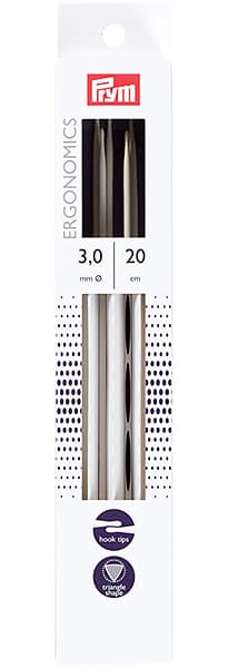 Спицы чулочные эргономичные Prym Ergonomics 20см/3,0мм (5шт) undefined