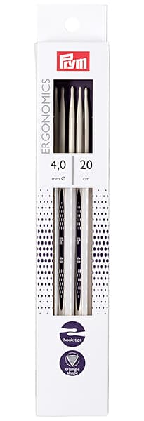 Спицы чулочные эргономичные Prym Ergonomics 20см/4,0мм (5шт) undefined