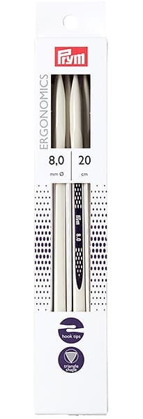 Спицы чулочные эргономичные Prym Ergonomics 20см/8,0мм (5шт) undefined