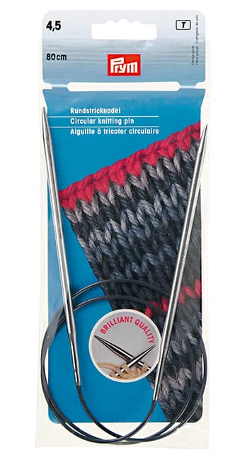 Спицы латунные никелированные круговые 80см/4.5мм undefined