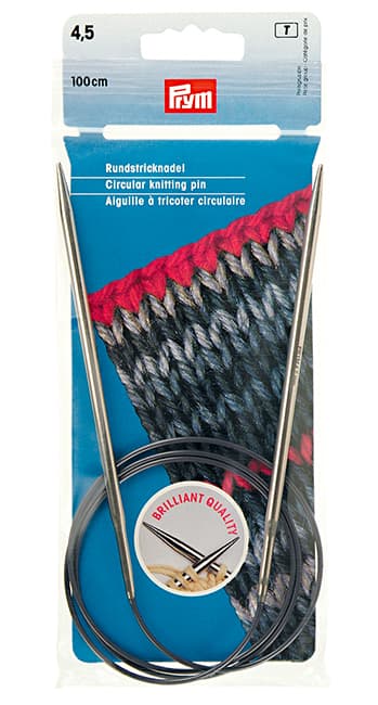 Спицы латунные никелированные круговые 100см/4.5мм undefined