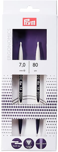 Спицы круговые эргономичные Prym Ergonomics 80см/7,0мм undefined