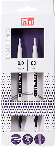 Спицы круговые эргономичные Prym Ergonomics 80см/8,0мм undefined