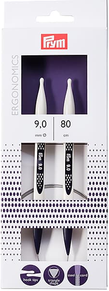 Спицы круговые эргономичные Prym Ergonomics 80см/9,0мм undefined