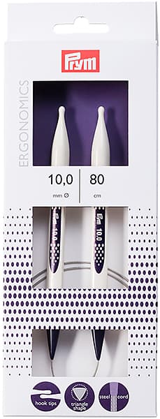 Спицы круговые эргономичные Prym Ergonomics 80см/10,0мм undefined