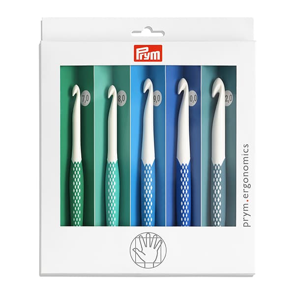 Набор крючков для вязания Prym Ergonomics 7,0-12,0мм (5шт) undefined