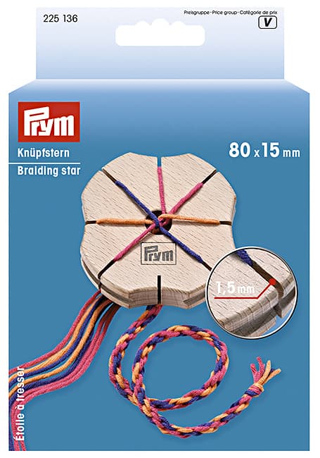 Звезда для плетения шнура "Кумихимо" 80х15мм undefined