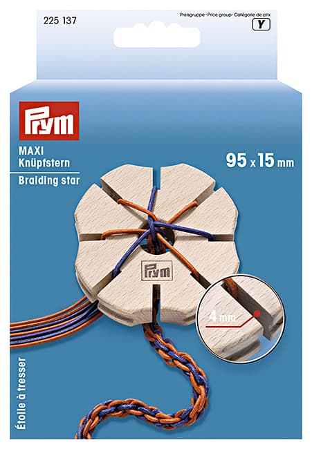 Звезда для плетения шнура "Кумихимо" 95х15мм undefined