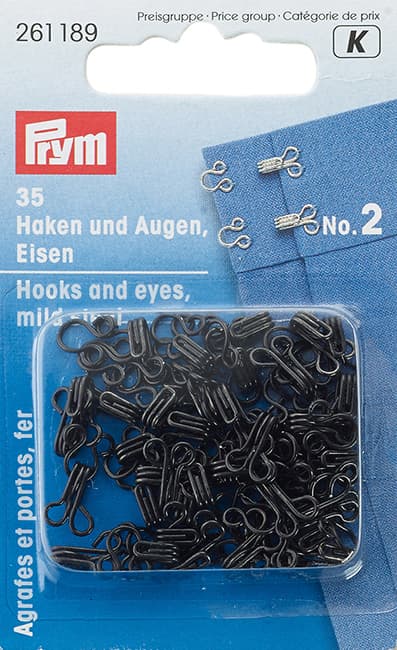 Крючки для одежды №2 черные 35шт undefined