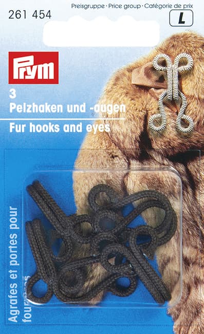 Крючки для меховых изделий коричневые 3шт undefined