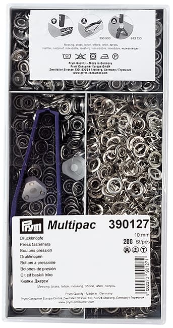 Кнопки Prym Jersey серебристый 10мм (multipac, 200шт) undefined