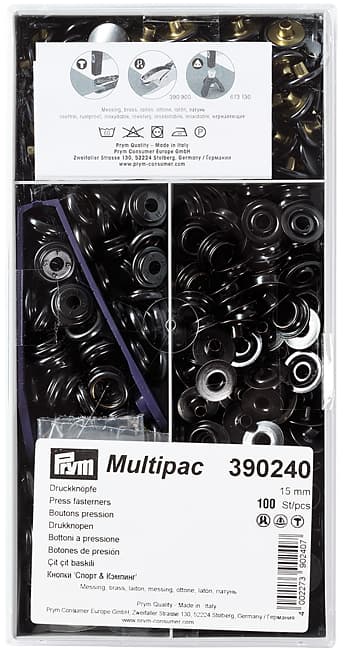 Кнопки Prym Sport+Camping черный 15мм (multipac, 100шт) undefined