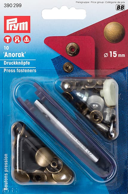 Кнопки "Anorak" латунь 15мм (10шт) undefined