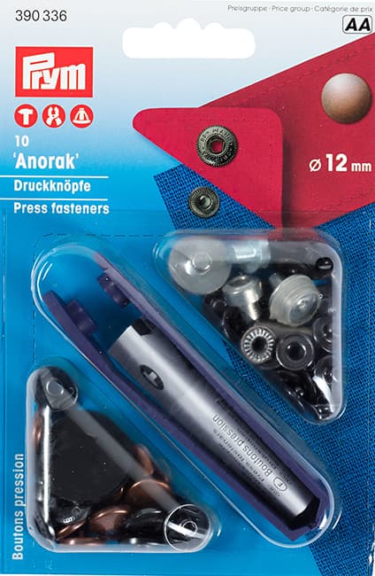 Кнопки "Anorak" медь 12мм (10шт) undefined