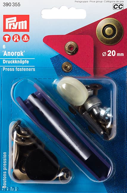 Кнопки "Anorak" с рисунком "Колесо" латунь 20мм (6 шт) undefined