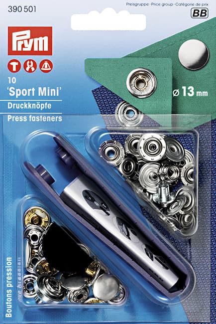 Кнопки Sport Mini 13мм (10шт) серебристые undefined