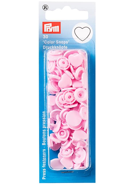 Кнопки "Color Snaps" сердце розовые undefined