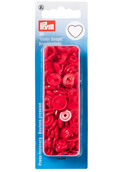 Кнопки "Color Snaps" сердце красные undefined