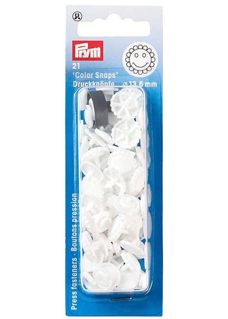 Кнопки "Color Snaps" цветок белые undefined