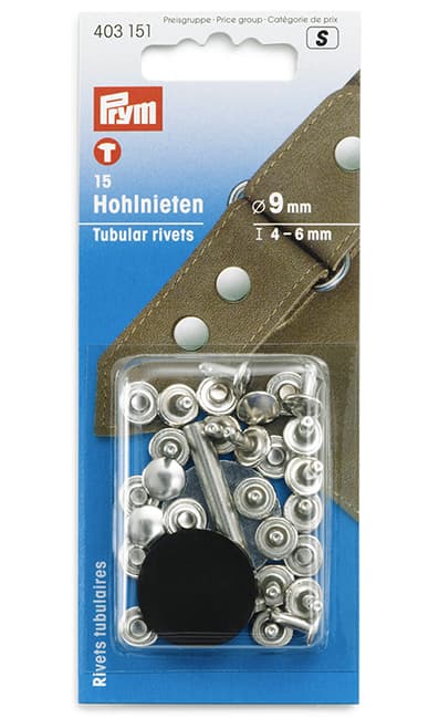 Клёпки-хольнитены для материала толщиной 4-6мм серебристые d9мм 15шт undefined
