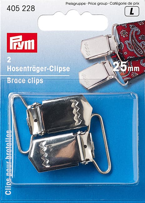 Зажимы для подтяжек 25мм 2шт undefined