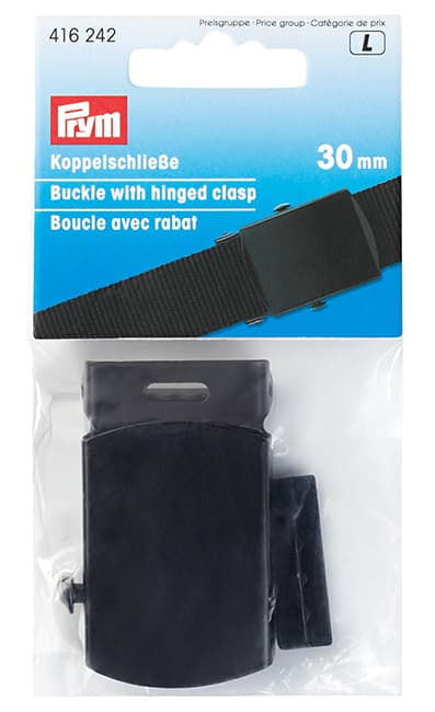 Пряжка-застежка откидная для ремня 30мм черная undefined