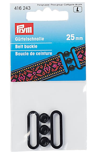 Пряжка-застежка для ремня черная 25мм undefined