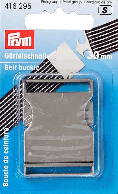 Пряжка для ремня металлическая серебристая матовая 30мм undefined