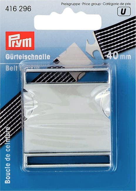 Пряжка для ремня металлическая серебристая матовая 40мм undefined