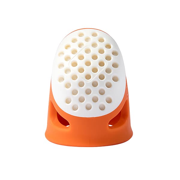 Напёрсток эргономичный мягкий без упаковки (размер S) оранжевый undefined