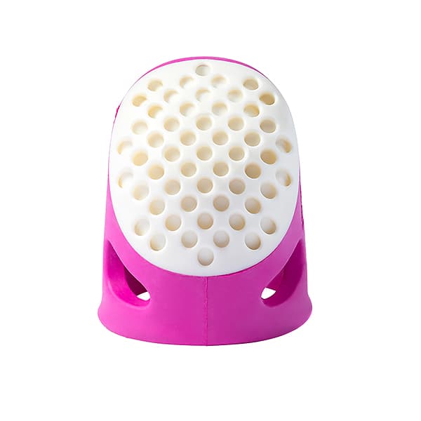 Напёрсток эргономичный мягкий без упаковки (размер M) малиновый undefined