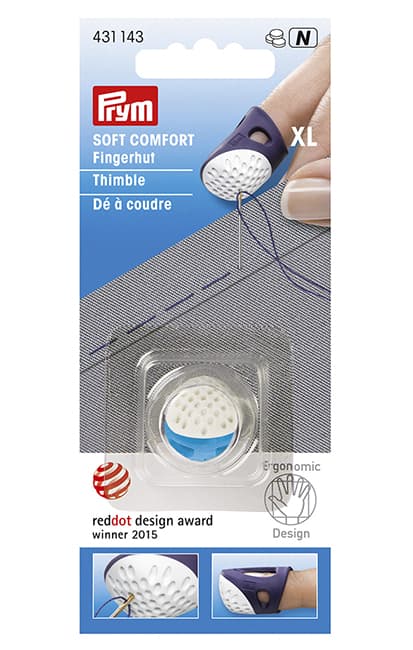 Напёрсток эргономичный мягкий (размер XL) голубой undefined