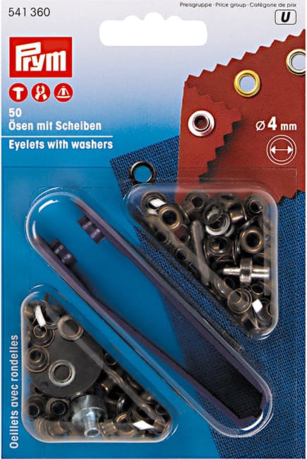 Люверсы 4мм состаренная латунь (50шт) undefined