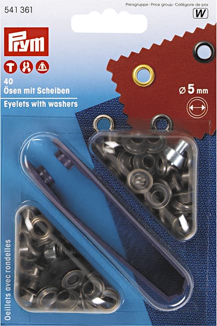 Люверсы 5мм состаренная латунь (40шт) undefined