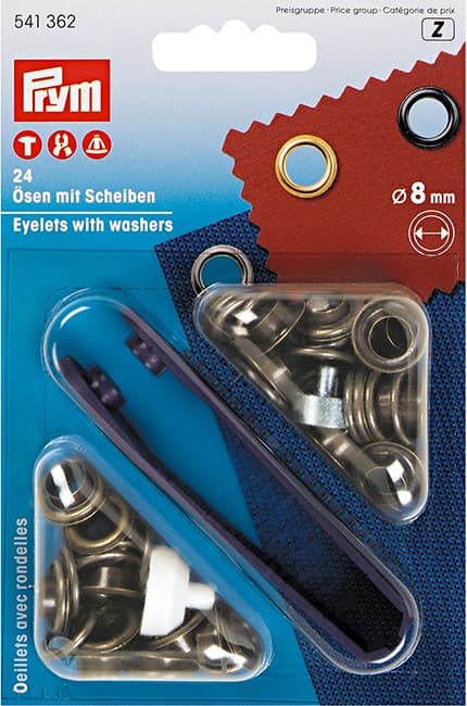 Люверсы состаренная латунь 8мм (24шт) undefined