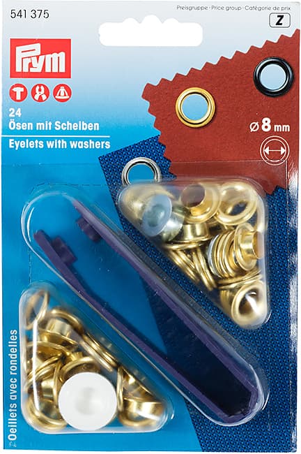 Люверсы золотистые 8мм (24шт) undefined