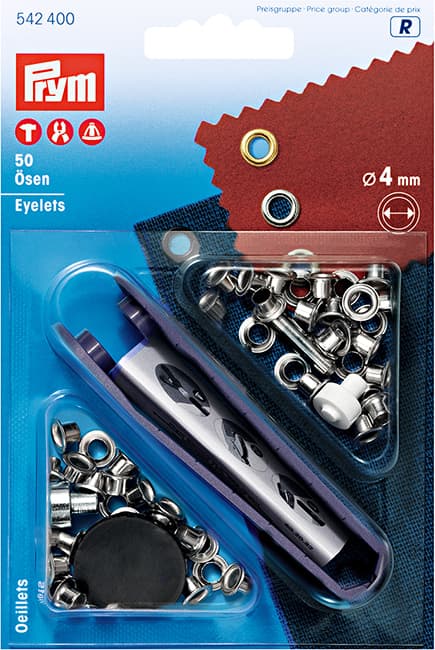 Люверсы серебристые 4мм (50шт) undefined