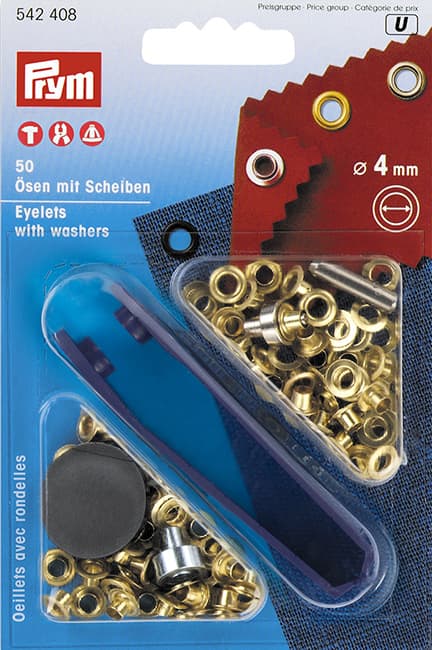 Люверсы золотистые 4мм (50шт) undefined