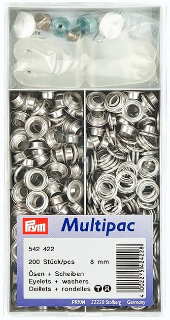 Люверсы серебристые 8мм (multipac, 200шт) undefined