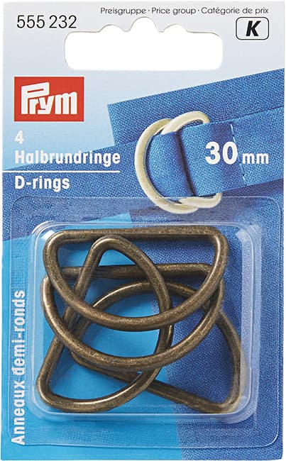 Полукольца 30мм 4шт цвета состаренной латуни undefined