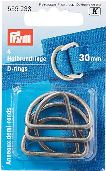 Полукольца 30мм 4шт цвета состаренного серебра undefined